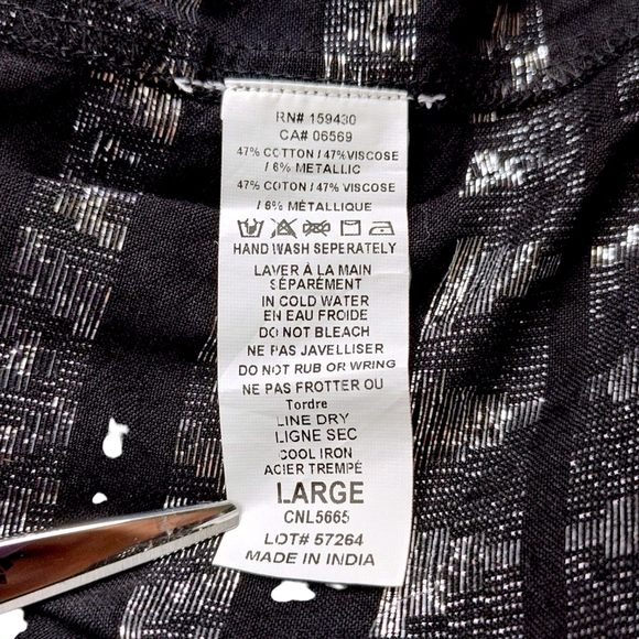 Elan Women's Maura Metallic Black And Silver Mini Dress Size Large - Picture 10 of 14